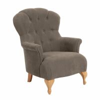 Sessel Camilla Veloursstoff sahara