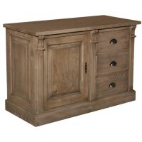 Sideboard Landhaus Salzburg Massivholz mit Eichenplatte shabby chic - antik look