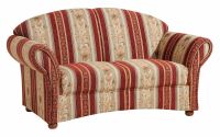 Sofa 2-Sitzer Corona Chenille rot