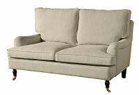 Sofa Passion- 2-Sitzer Flachgewebe (Leinenoptik) beige