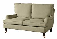 Sofa Passion- 2-Sitzer Flachgewebe (Leinenoptik) sahara