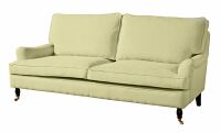 Sofa Passion- 3-Sitzer (2-geteilt) Flachgewebe (Leinenoptik) apfel