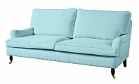 Sofa Passion- 3-Sitzer (2-geteilt) Flachgewebe (Leinenoptik) aqua