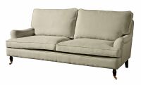 Sofa Passion- 3-Sitzer (2-geteilt) Flachgewebe (Leinenoptik) beige