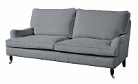 Sofa Passion- 3-Sitzer (2-geteilt) Flachgewebe (Leinenoptik) grau unter Wohnraum > Sofas & Couches > Einzelsofas