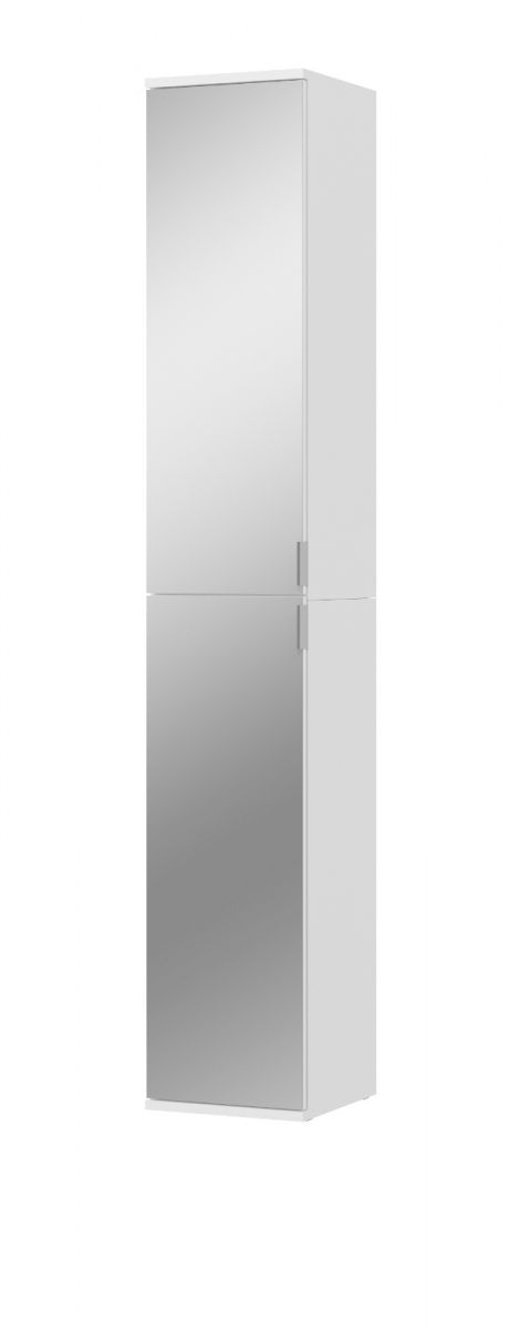 Stauraumschrank mit Spiegel ProjektX in weiss 30 x 193 cm