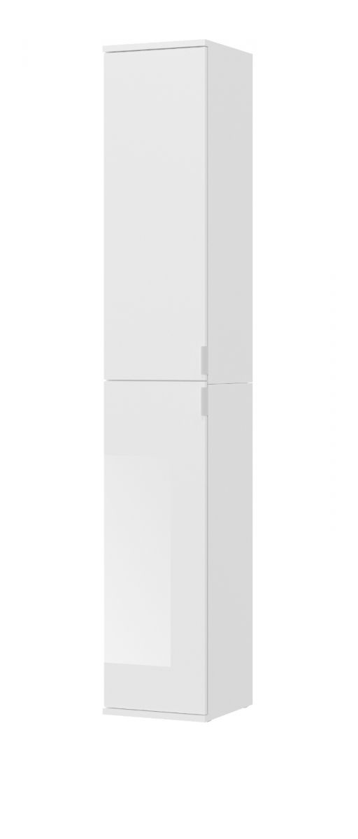 Stauraumschrank ProjektX in weiss Hochglanz Mehrzweckschrank 30 x 193 cm Hochschrank