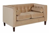 Vintage 2-Sitzer Sofa Jeronimo Samtvelours sand
