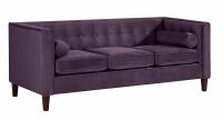 Vintage 3-Sitzer Sofa Jeronimo Samtvelours purple