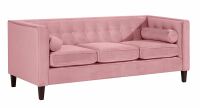 Vintage 3-Sitzer Sofa Jeronimo Samtvelours rose