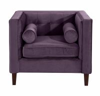 Vintage Sessel Jeronimo Samtvelours purple