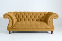 Vintage Sofa Ivette - 2-Sitzer Samtvelours mais