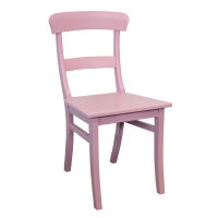 Vintage Stuhl Rosa Massiv Holz -Einzelstück-