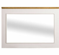 Wandspiegel mit Holzrahmen im Landhausstil - Eichenplatte gewachst unter Bad > Spiegel